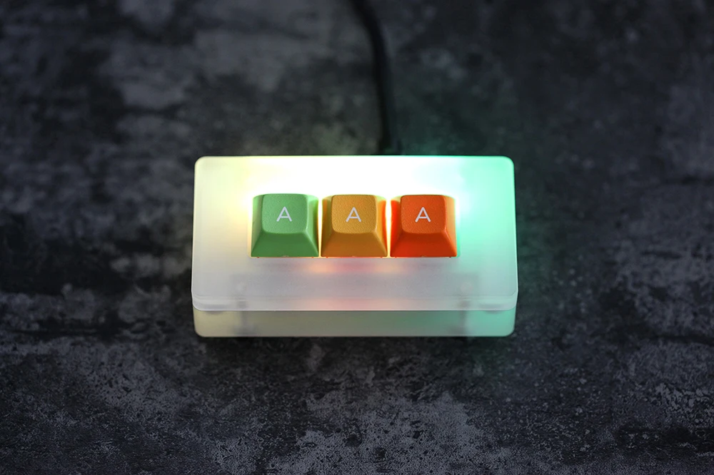 LATENPOW-Teclado mecánico intercambiable CSTC03 03 RGB 3%, PCB, programable vía VIAL, Macro Firmware, interruptor rgb, junta tipo c - imagen 4