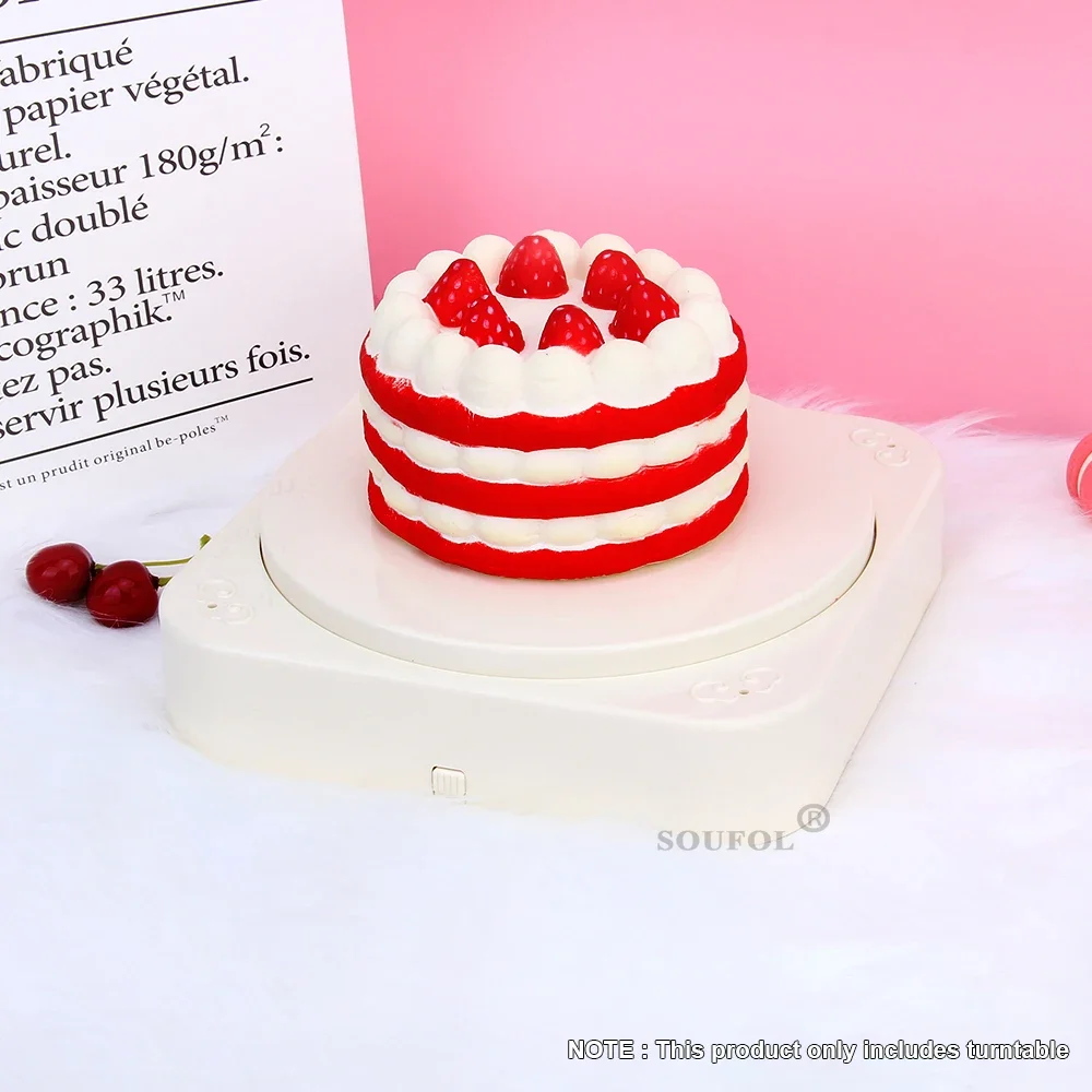 Máquina de Sushi rotativa pequeña para el hogar, estante giratorio automático para postre, decoración de pasteles, juguetes con música, regalo de cumpleaños y boda - imagen 5