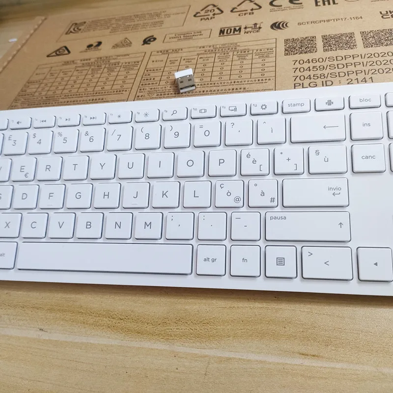 Teclado y mouse combinados inalámbricos con diseño italiano HSA-P003K HSA-P003M para HP 710 - imagen 2