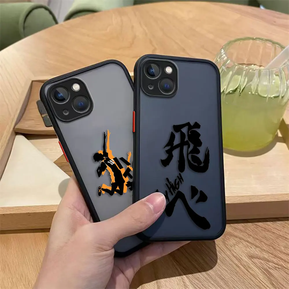 Funda de teléfono mate Haikyuu de voleibol para HUAWEI P40 MATE 20 30 NOVA 3I 4 7 7I 6 Y70 Y70S Y6P Y9 HONOR 20 70 90 X7 X8 TPU - imagen 3