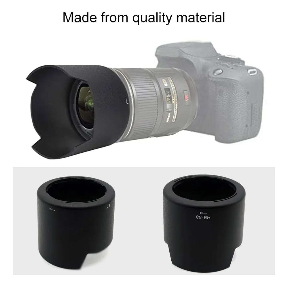 HB-38 para Nikon AF-S Micro 105mm f/2.8G IF-ED VR Parasol de bayoneta para cámara - imagen 4