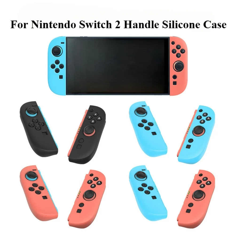 Para Nintendo Switch 2 controlador de mano mango funda de silicona desmontable antideslizante funda protectora de silicona accesorios para juegos - imagen 4