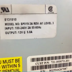 SP519-3A Fuente de Alimentación Universal 12 V 5,8 A