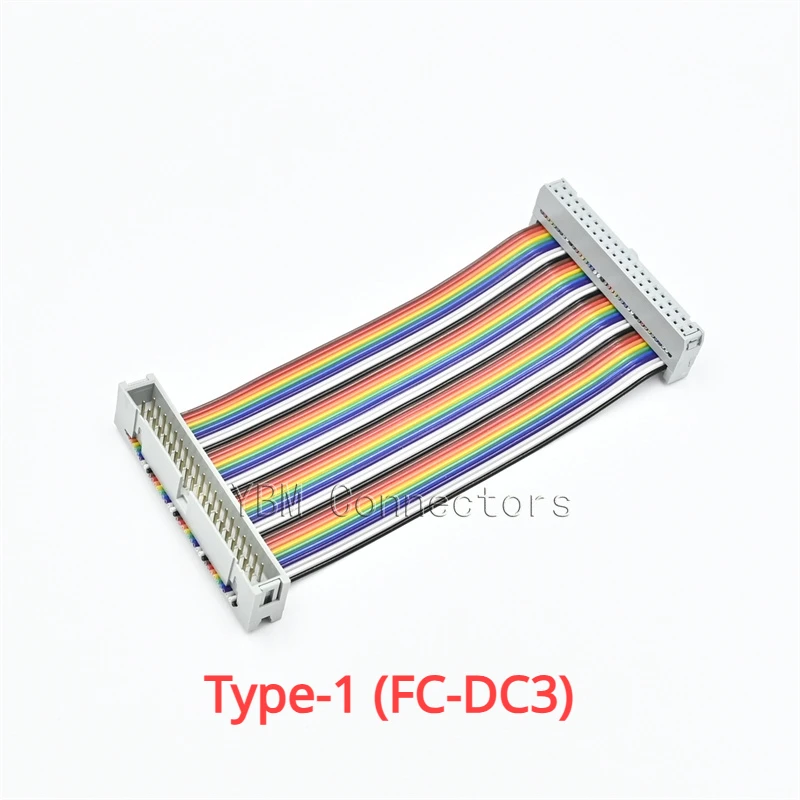 Cable plano FC a DC3 de 2,54 MM, conexión de pantalla LED, línea de descarga JTAG, 10/20/40/60/80/100cm, 40P, GPIO - imagen 2