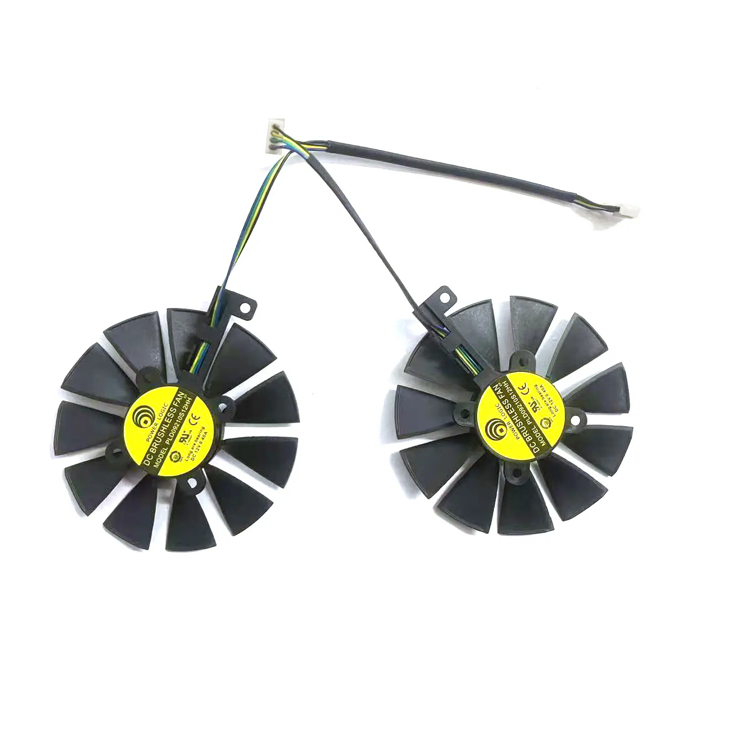 Nuevo ventilador GPU PLD09210S12HH 4PIN GTX1060 1070 para ASUS GTX1060 1070 RX470 480 570 reemplazo de tarjeta gráfica - imagen 4