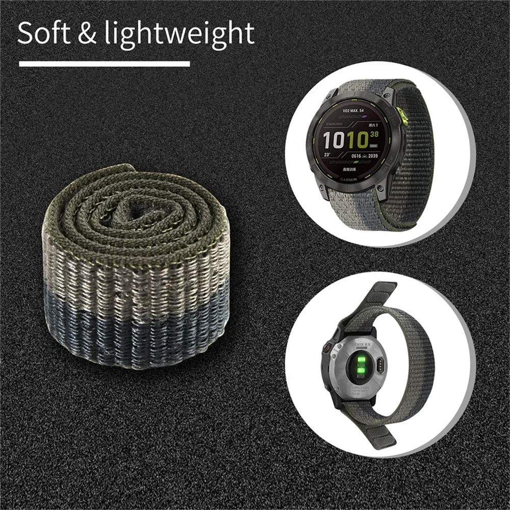 Correa Nylon Garmin Instinct 3 / 2 Solar / 2X – Con Gancho - imagen 3