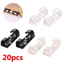 Organizador de Clips para Cables en Escritorio – Soporte USB ABS