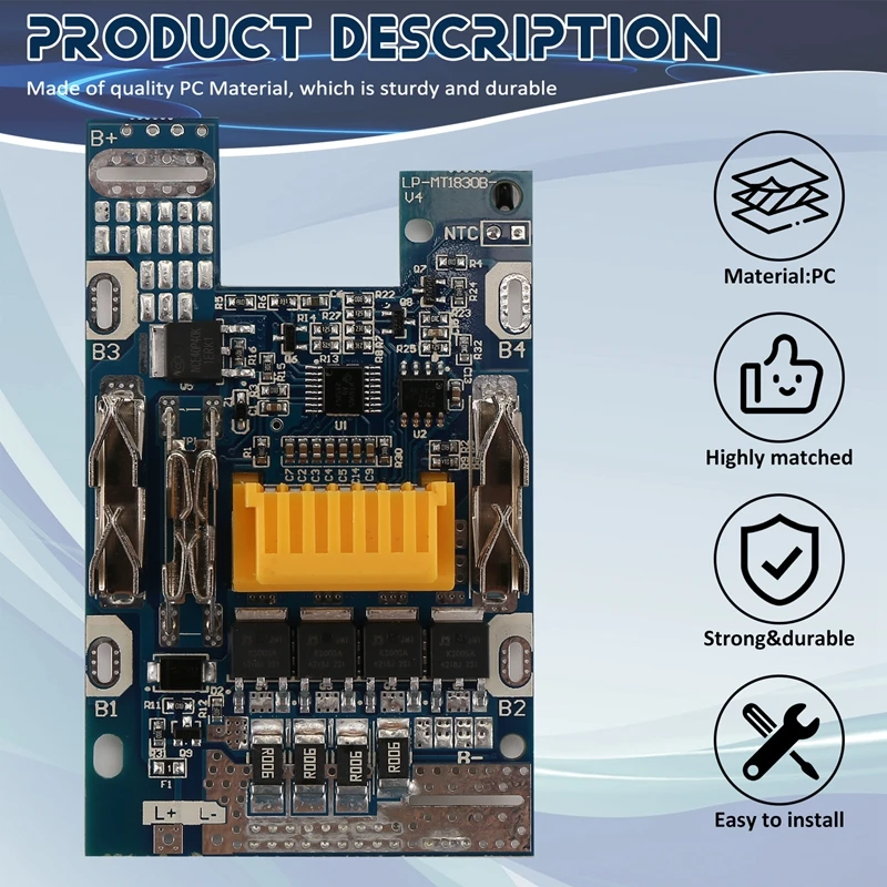Reemplazo para Makita BL1830 BL1840 BL1850 BL1860 18V Li-Ion batería BMS PCB protección de carga placa de circuito - imagen 3