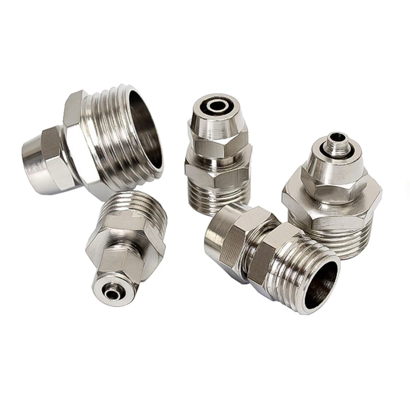 Accesorios de aire neumáticos PC 4-M5 4 6 8 10 12 14 16mm rosca 1/8 3/8 1/2 1/4 BSP conector rápido para conectores de manguera de tubo - imagen 5
