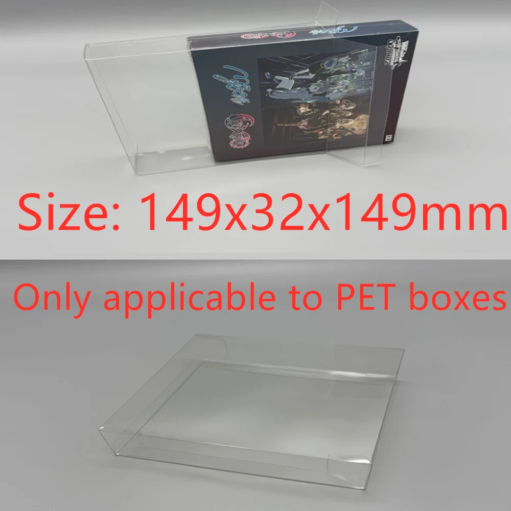 Caja de almacenamiento transparente a prueba de polvo para pantalla de tarjeta MYGO/xAve Mujica, funda protectora de plástico para PTCG PET, protector transparente