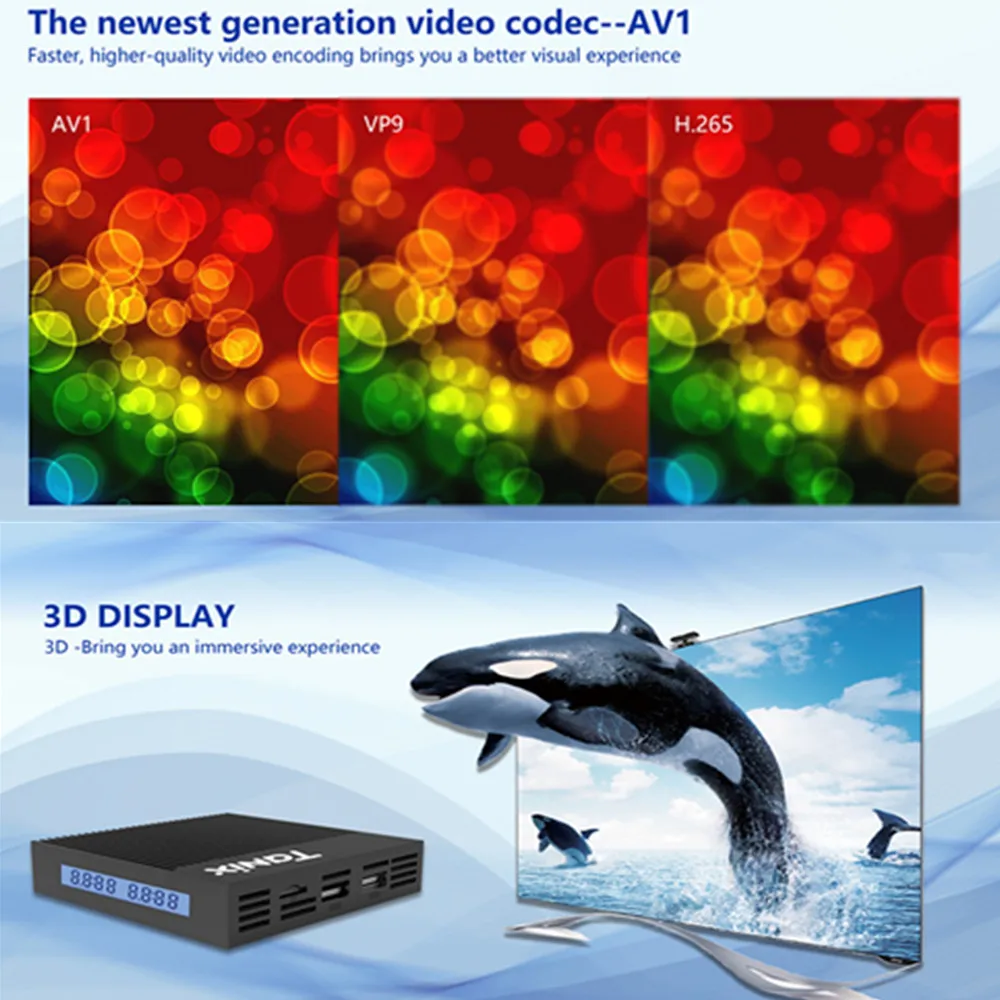 Caja de TV inteligente Tanix X4 Original Android11.0 Amlogic S905X4 4GB RAM 32GB 64GB ROM 3D BT 2,4G y 5G Wifi HDR reproductor multimedia decodificador - imagen 5