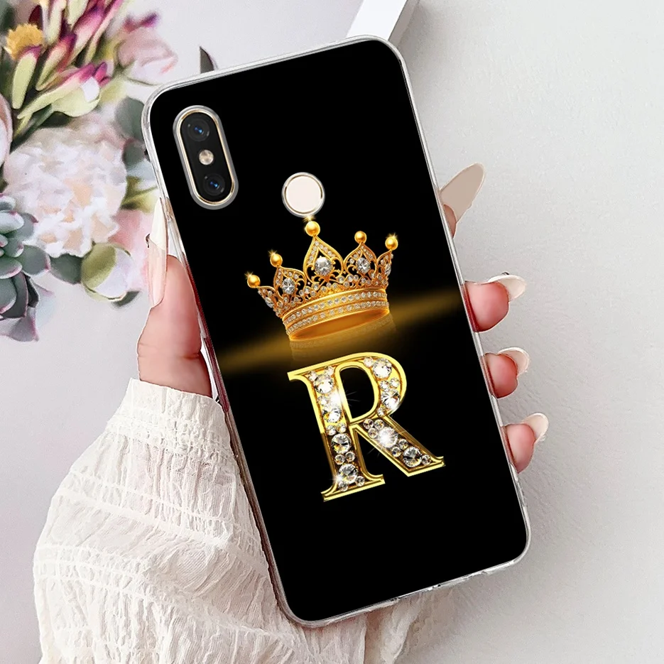 Para Xiaomi Mi 8 funda de lujo corona pareja letras cubierta de silicona suave funda de teléfono para Xiaomi Mi 8 Lite Mi8 8Lite funda trasera Fundas - imagen 4