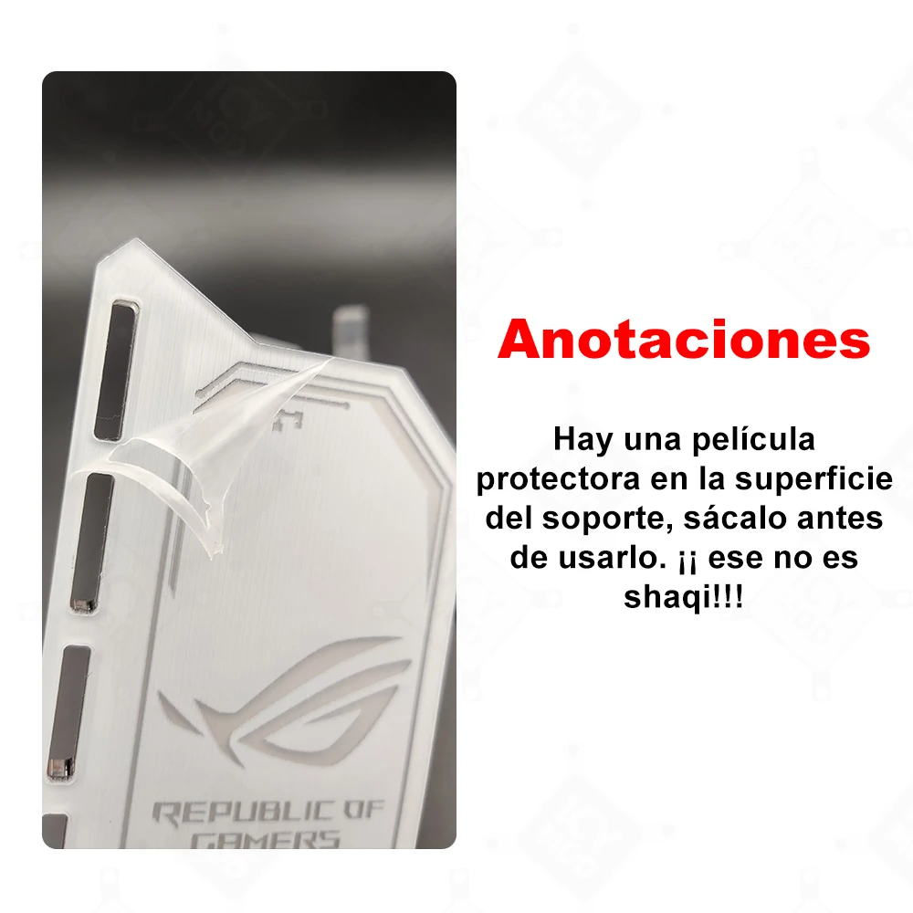 ASUS ROG Soporte Vertical GPU RGB RTX 4090 Blanco - imagen 5
