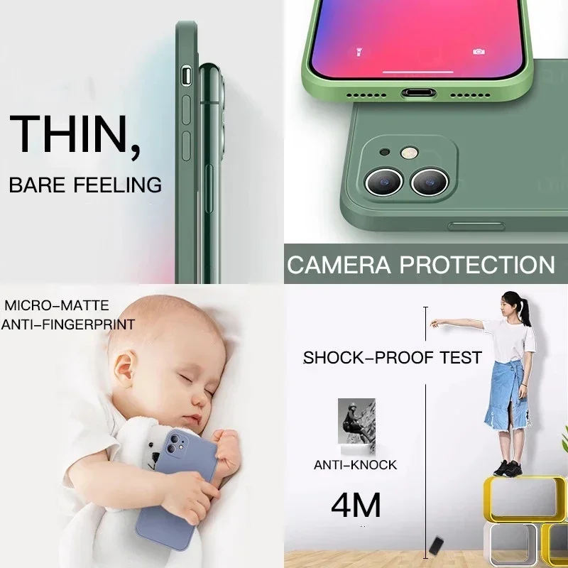 iPhone Funda Silicona Líquida Lujo Antigolpes - imagen 5