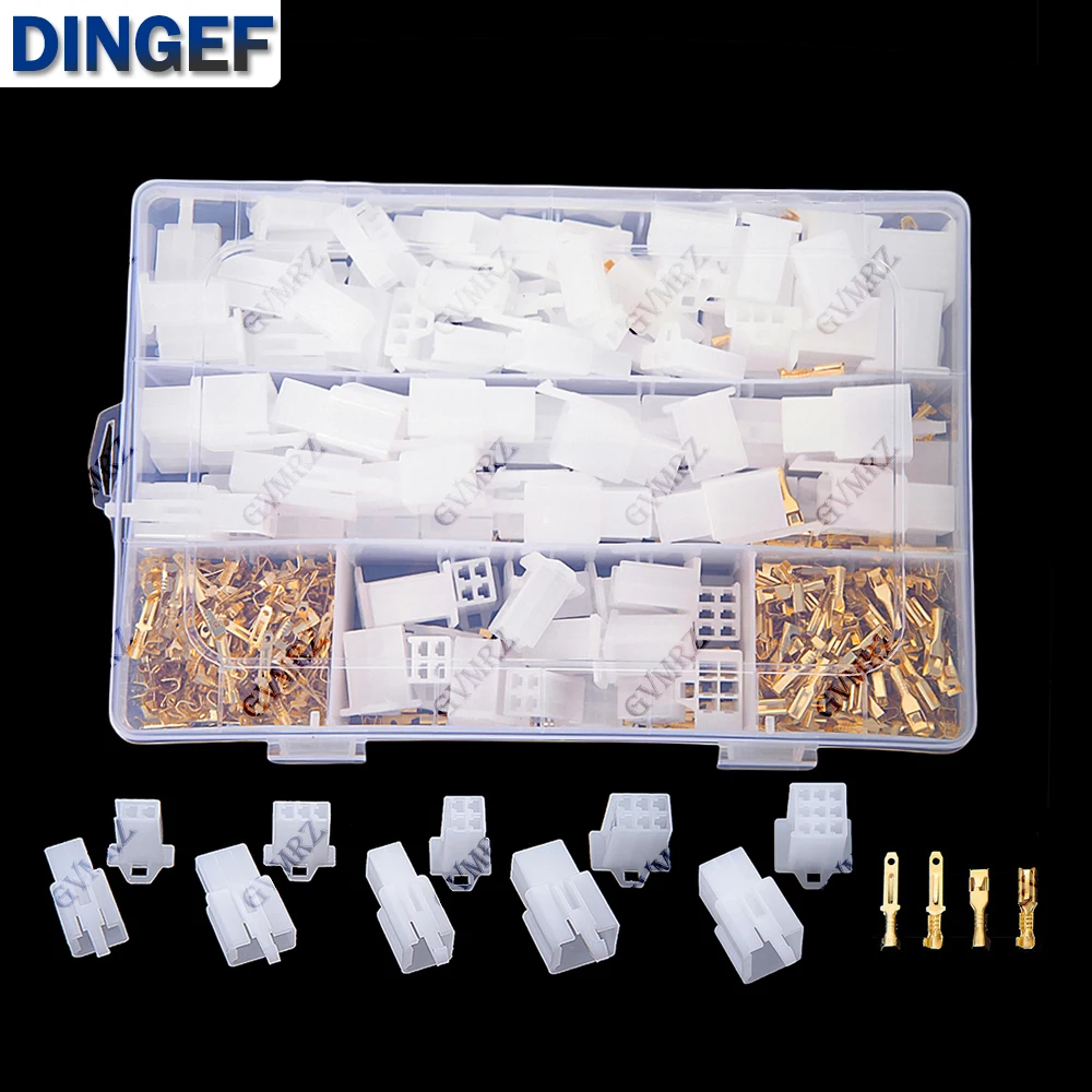 580 Uds 2,8mm conector de vehículo eléctrico para motocicleta kit de junta de conector de coche 2P 3P 4P 6P 9P conector macho y hembra