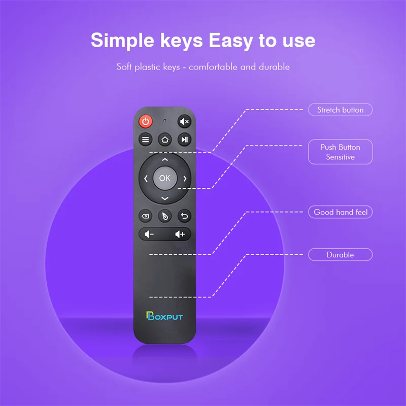 BT BPR1 BLE 5,0 Air Mouse compatible con IR aprendizaje de tecla completa BLE control remoto inalámbrico para Android smart TV Box y PC air mouse - imagen 3