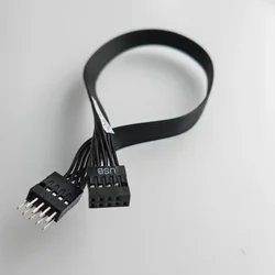 Cable Extensión USB 2.0 Interno 9 Pines Macho-Hembra 30cm