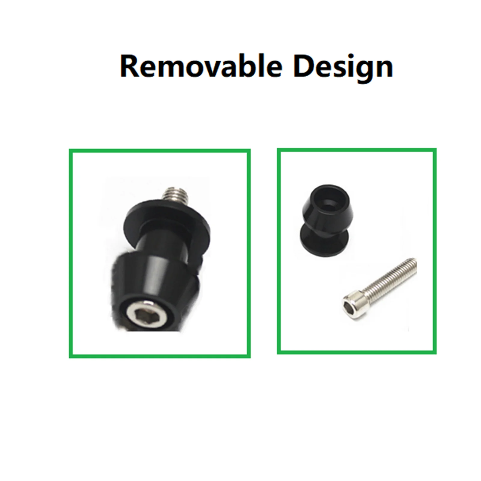 Tornillo de marco de elevación trasera para motocicleta, aleación de aluminio, 8MM de diámetro, multicolor, Accesorios de reparación de motocicletas - imagen 2