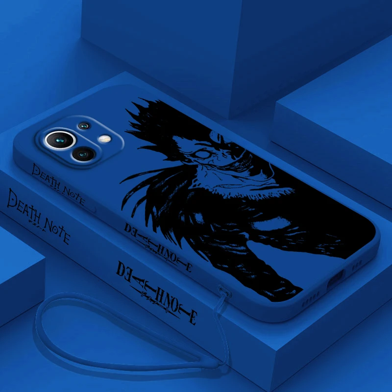 Funda de teléfono Anime Death Note Ryuk para Xiaomi, 14, 13, 12, 11, 10 T Pro Ultra Lite, 5G, cuerda líquida izquierda, 5G, cubierta suave - imagen 4