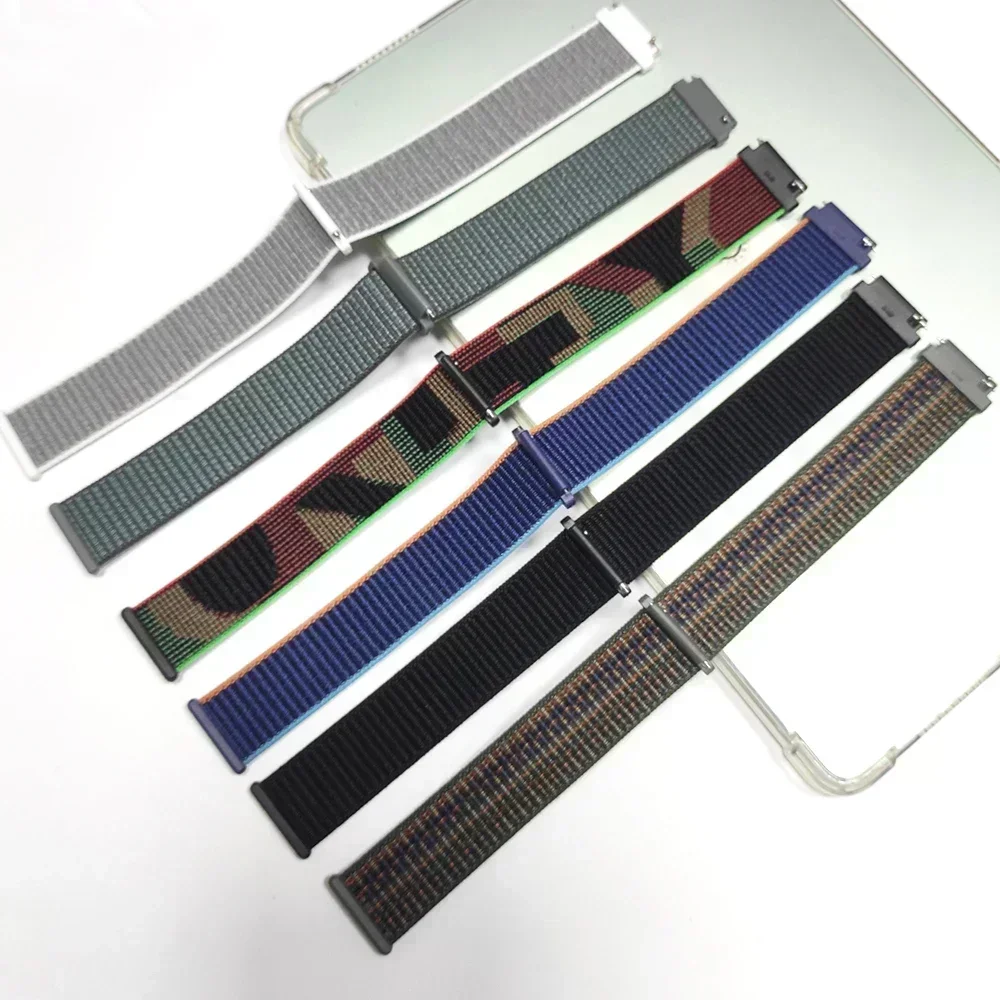 Bucle de nailon de 20mm y 22mm para Amazfit Balance 2, Correa para Amazfit Bip 6 5 3 GTR GTS 4 3 2mini Active 2 Square/Cheetah Pro/Round - imagen 5