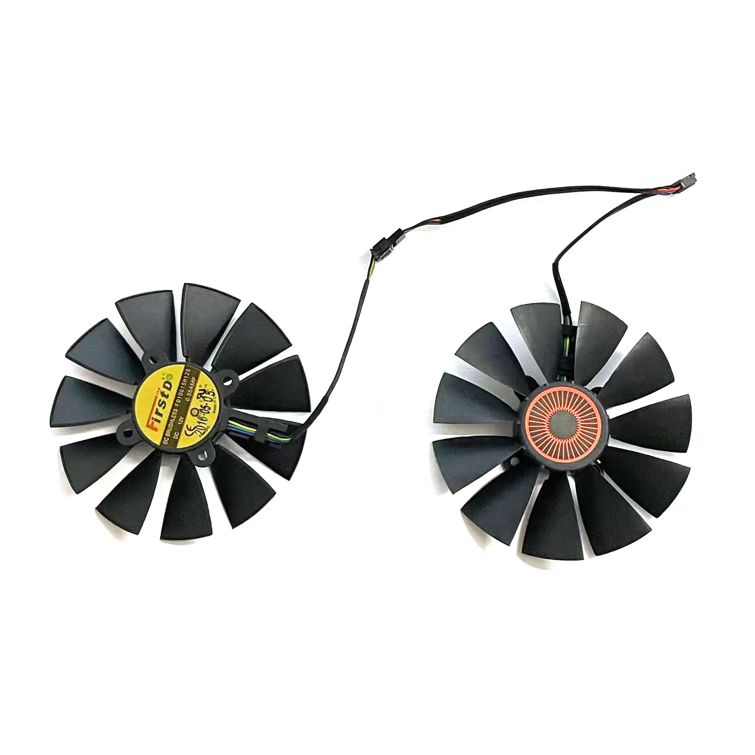 95MM FD10015H12S 0.55A 5Pin GTX980 980Ti ventilador enfriador para ASUS STRIX GTX 970 980 780 TI R9 380 ventilador de refrigeración de tarjeta de vídeo gráfica - imagen 4