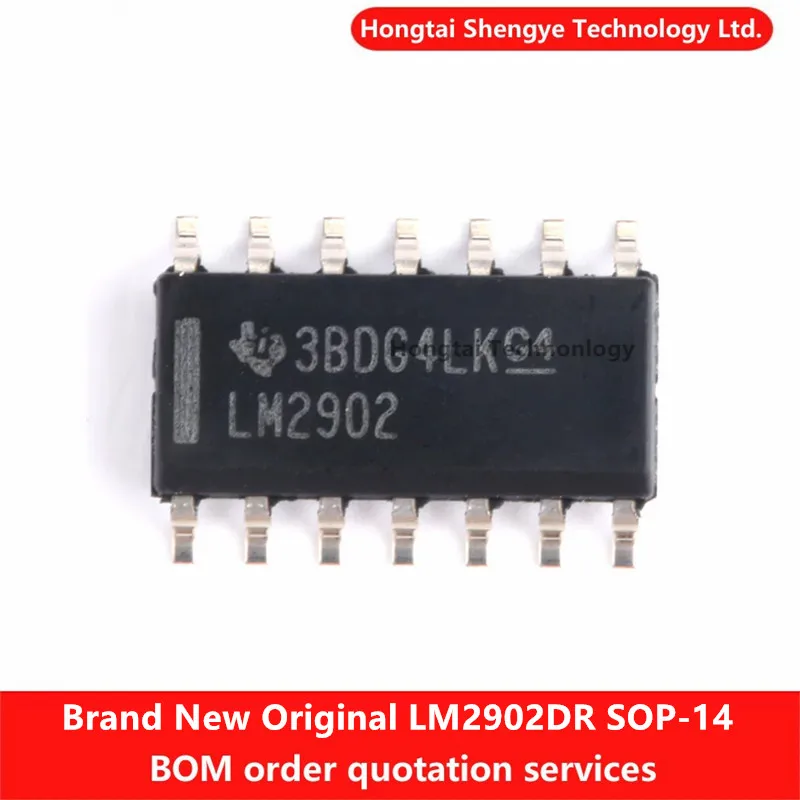 Nuevo Original SMT LM2902DR SOP-14 amplificador operacional cuádruple de baja potencia IC Chip