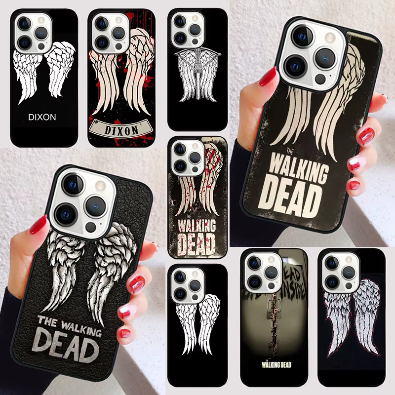 Daryl Dixon Walking Dead Wings funda para iPhone 17 Air 15 16e 13 12 11 14 Pro Max Max Plus funda de teléfono coque Shell