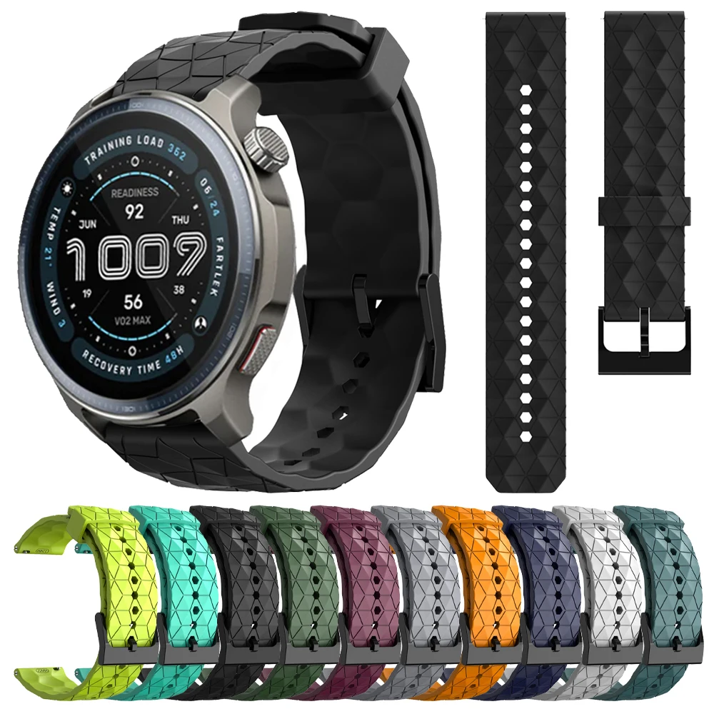 Correa deportiva de silicona para Huami AMAZFIT Balance 2/GTR 4 3 Pro 47mm 42mm banda AMAZFIT GTS 4 3 2e BIP 6 5 Active 2 pulsera Huawei