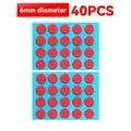 40PCS-Red-6mm