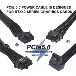 Cable 12VHPWR 16 Pines PCIe 5.0 – RTX 3070 3090 4080 4090