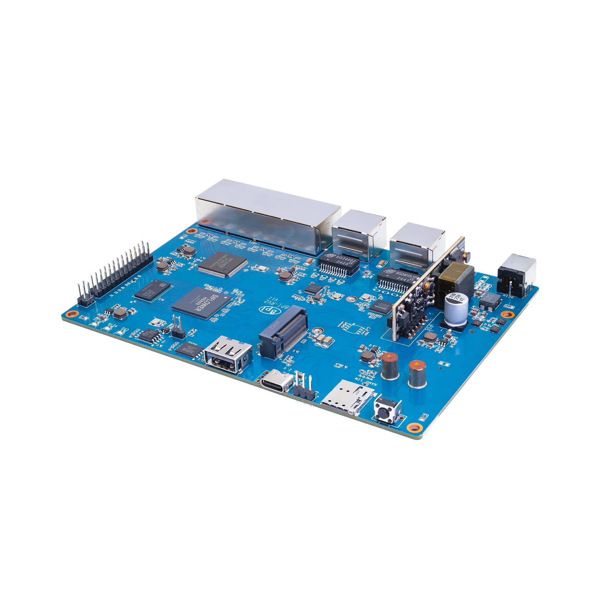 BPI-RV2 Banana Pi procesador de RISC-V de 4 núcleos Siflower SF21H8898 512MB DDR3 16MB SPI NOR flash RTC Risc-V Placa de puerta de enlace - imagen 4