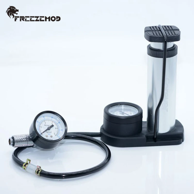 FREEZEMOD Sistema de enfriamiento por agua para computadora Fuga de presión de aire Radiador de enfriamiento por agua Bloque de tanque de agua Barómetro doble. QYCL-2P - imagen 4