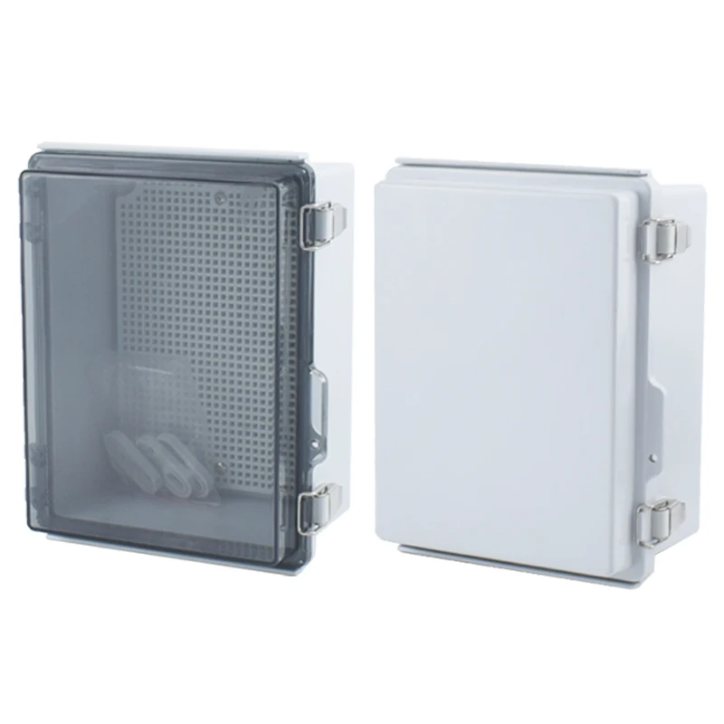 Caja de plástico ABS para distribución de energía al aire libre, cubierta transparente a prueba de agua IP67, estuche para instrumentos electrónicos - imagen 3