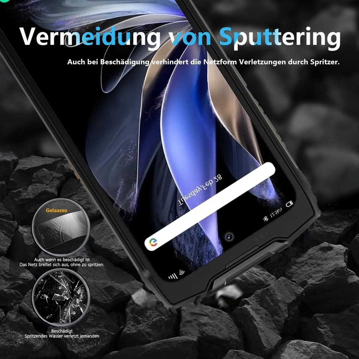 Cubierta protectora de vidrio para Blackview BV8200, Protector de pantalla de vidrio templado para Blackview BV8200, Protector de lente de cámara - imagen 5