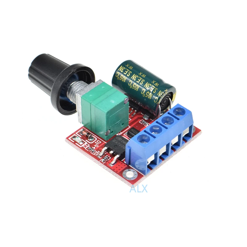 2 uds Pwm Dc 4,5 v-35v 5a 90w Mini controlador de velocidad del Motor regulador de velocidad Control placa de módulo ajustable interruptor de atenuadores Led - imagen 2