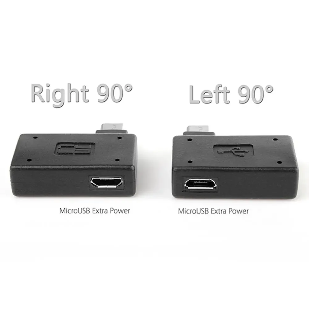 Adaptador Micro USB OTG 90 Grados Fire Stick TV Snes Mini Classic Nes Mini Fuente Alimentación Ángulo Izquierdo Derecho - imagen 3