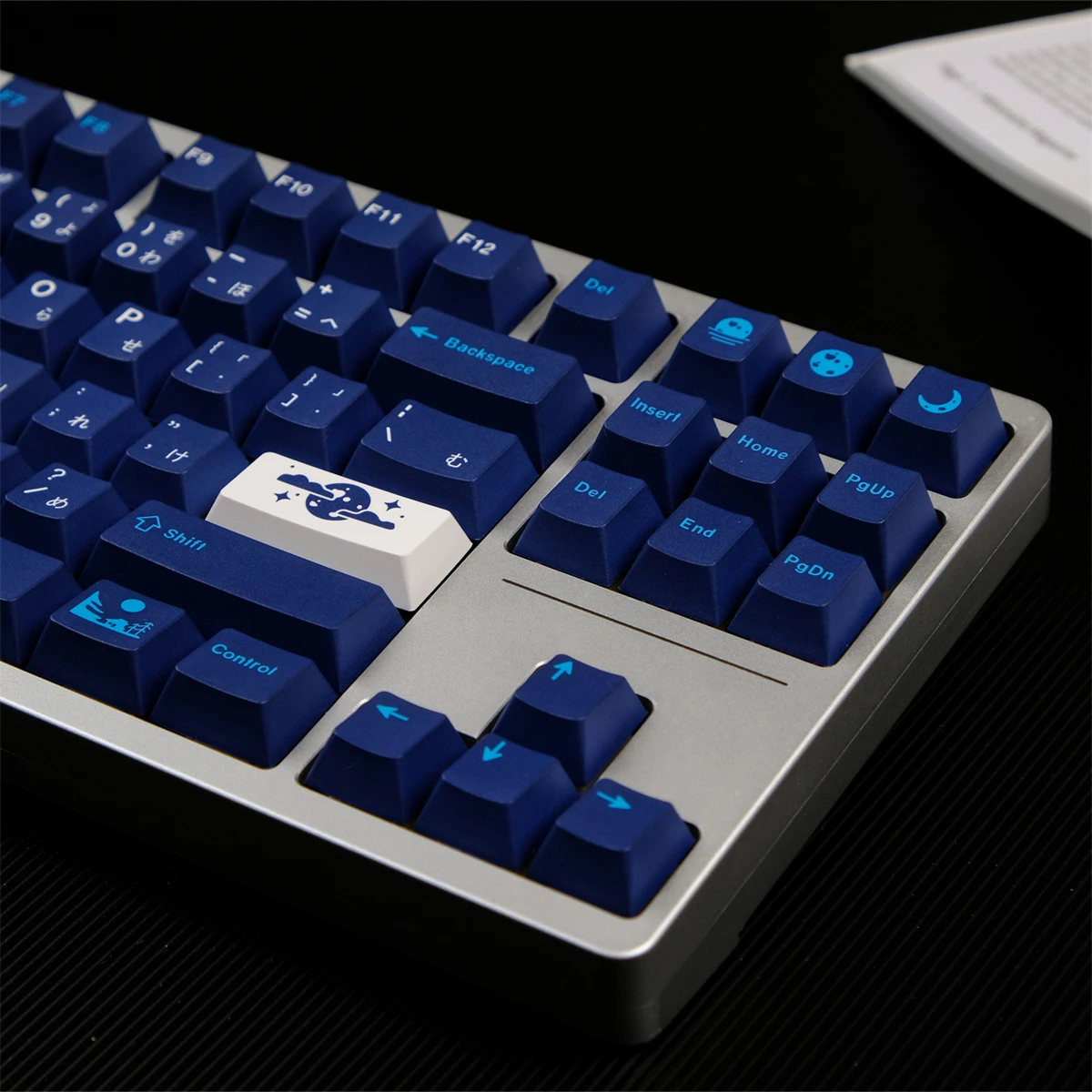 Teclas de luna azul de 129 teclas, teclas de perfil de cereza, teclas de sublimación de tinte PBT para teclado mecánico MX Switch - imagen 2