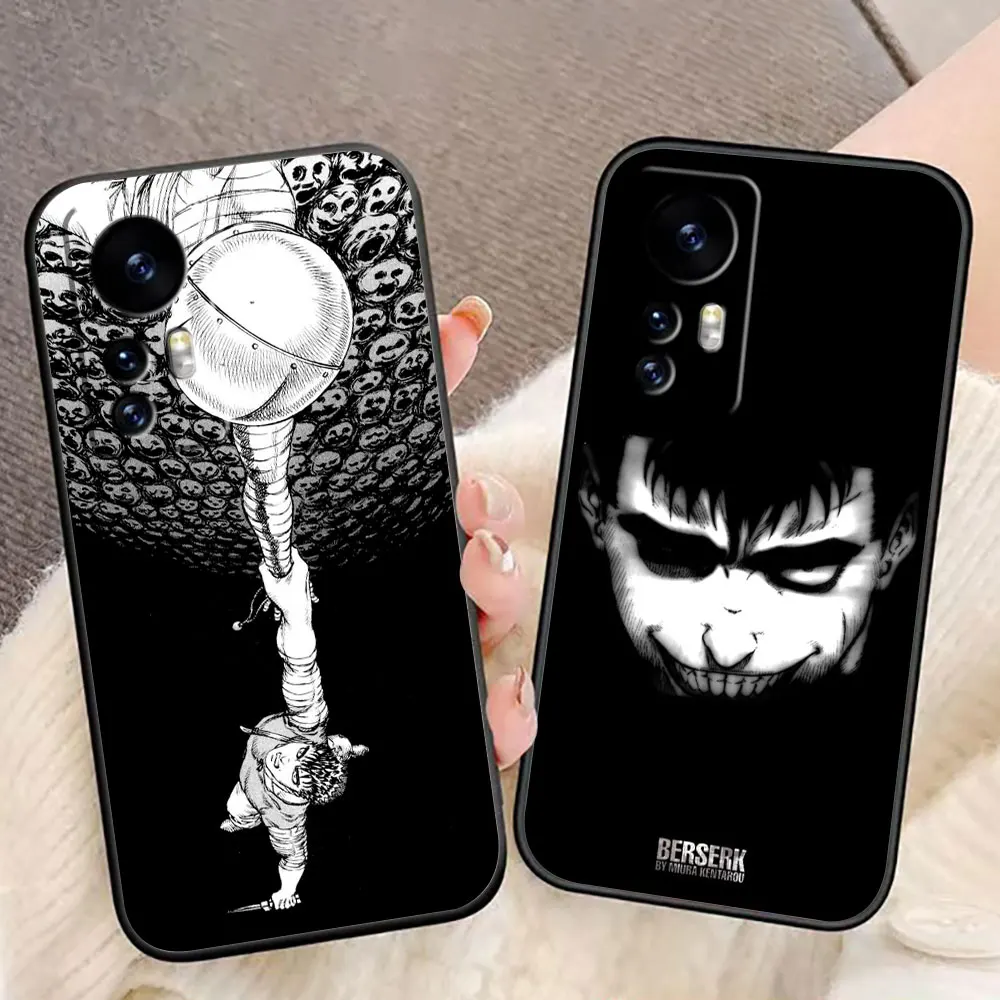 Funda de teléfono con foto personalizada de Anime b-bererk g-guts Manga para Xiaomi 11 11T 12 12T 13 14T 15 POCO F5 F6 F7 X3 X5 M4 M5 M6 M7 - imagen 2