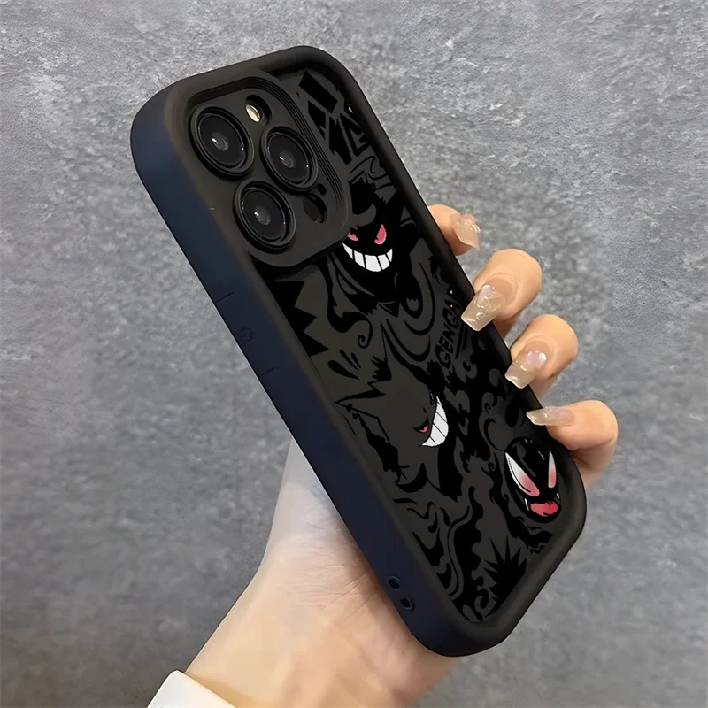 Funda divertida de Pokemon Gengar de Anime para Oneplus 12R 11 11R 10R 8T One Plus NORD CE 2 3 4 LITE 5G Funda de silicona mate - imagen 5