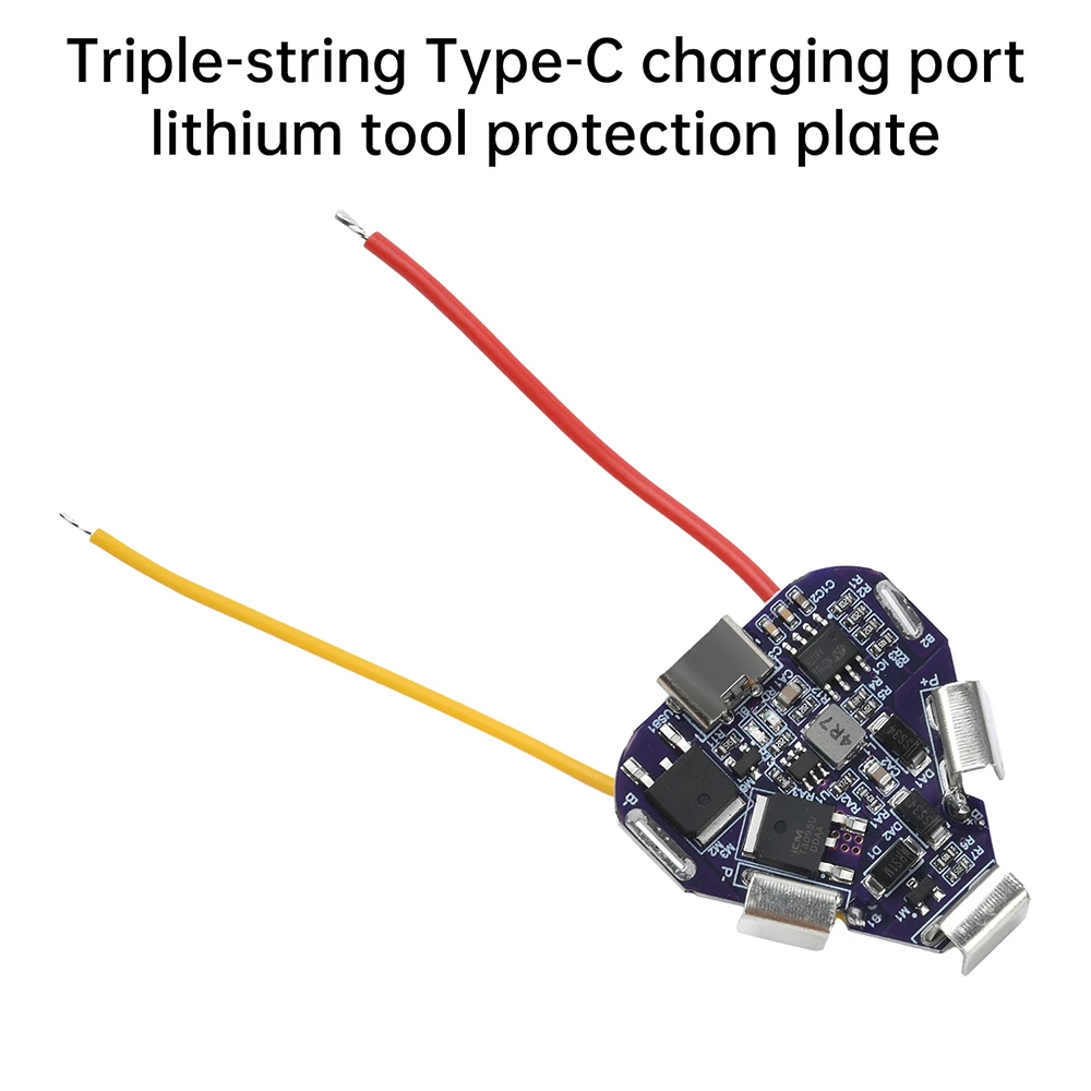 BMS 12,6 V 3S 20A puerto de carga tipo C 18650 Placa de protección de batería de litio sobre descarga/protección contra cortocircuitos - imagen 5