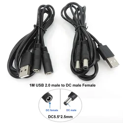Cable Divisor de Alimentación USB 2.0 con Conectores DC