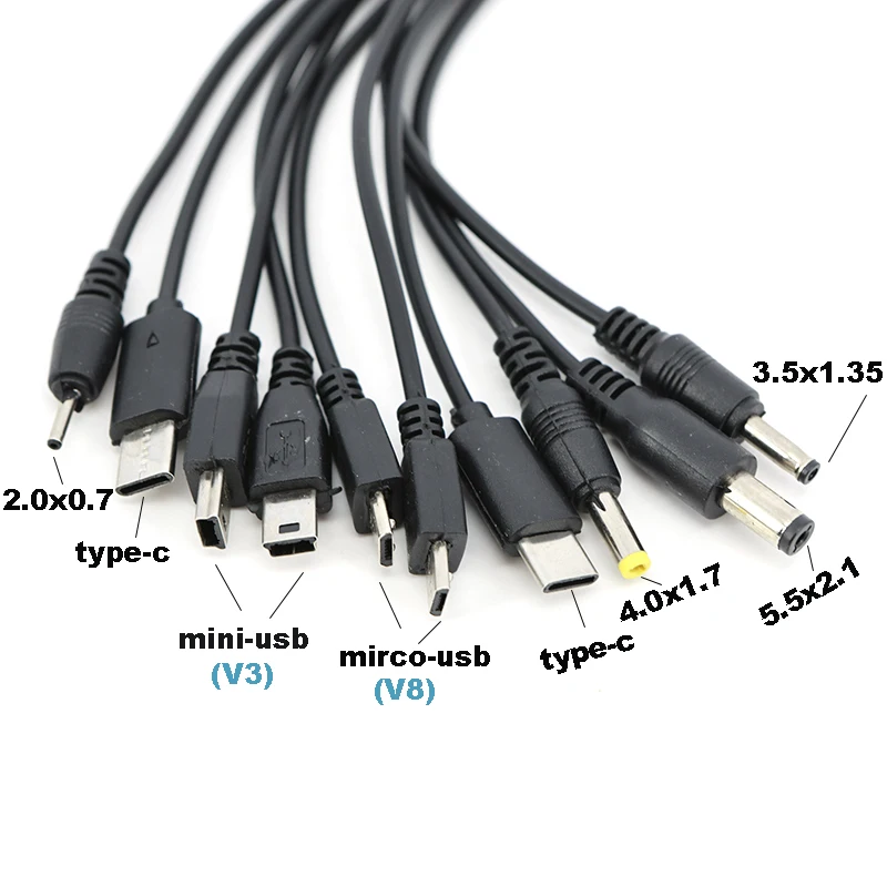 Adaptador de cargador de teléfono móvil Micro USB 10 en 1, Cable de carga de energía Usb, Cable Universal para teléfono móvil - imagen 2