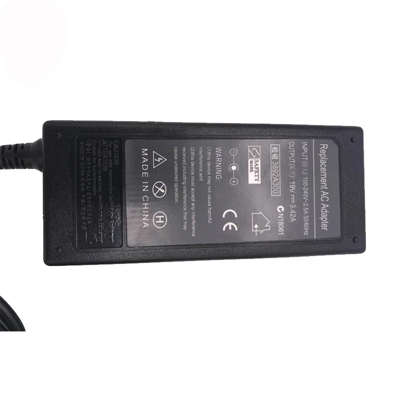 Fuente de alimentación para portátil Acer Aspire, adaptador de 19V, 3.42A, 65W, 5,5x1,7mm, 1410x1680mm, 3000, 5315, 5630, 5735, 5920, 5535, 5738, 6920 - imagen 3
