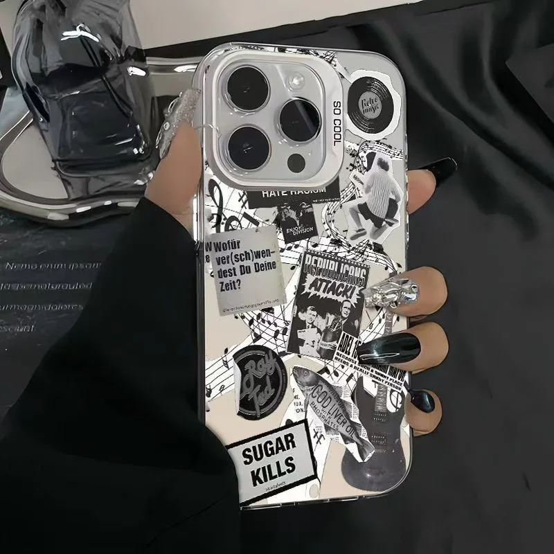 Funda rígida de guitarra periódico para Samsung Galaxy S25 S24 S23 S22 Ultra Plus FE A15 A35 A51 A54 A55 A16 A24 A25 cubierta IMD a prueba de golpes - imagen 5