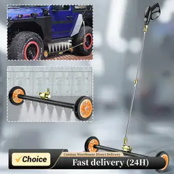 Escoba de agua de alta presión de 22 pulgadas, chasis de coche extensible de 3 varillas, lavadora de alta presión, escoba de agua inferior para locomotora