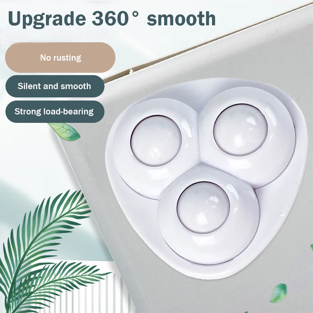 Ruedas giratorias de 4 piezas, rotación libre de 360 grados, polea Universal autoadhesiva, ruedas giratorias para contenedores, caja de almacenamiento, muebles - imagen 2