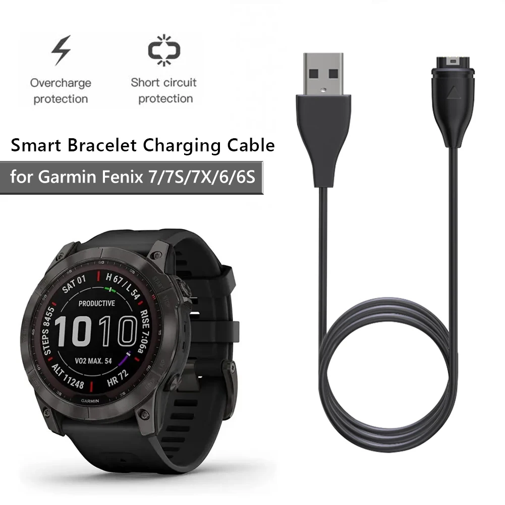 Cable de carga magnético portátil para Garmin Fenix, accesorios de Cable de carga magnético, 1m, 17cm, 7S, 7X, 6, 6S - imagen 2