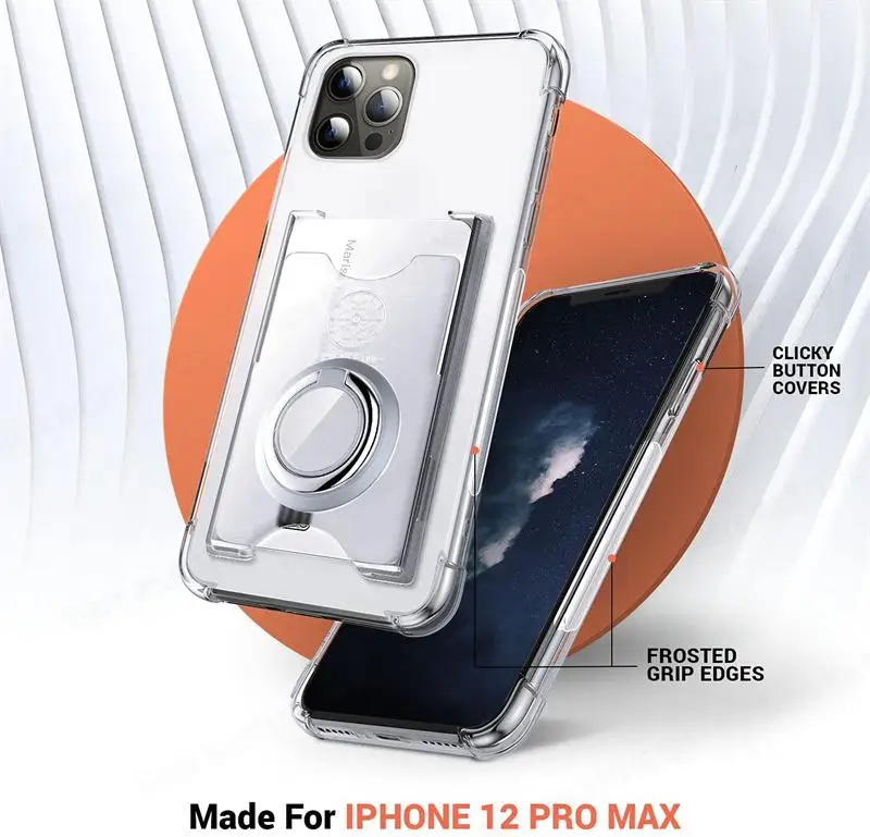 Funda transparente suave a prueba de golpes para Huawei Nova Y90 Y70 Plus, carcasa con anillo magnético y tarjetero para Nova 9SE 9 8 Pro 7 6 5G - imagen 4