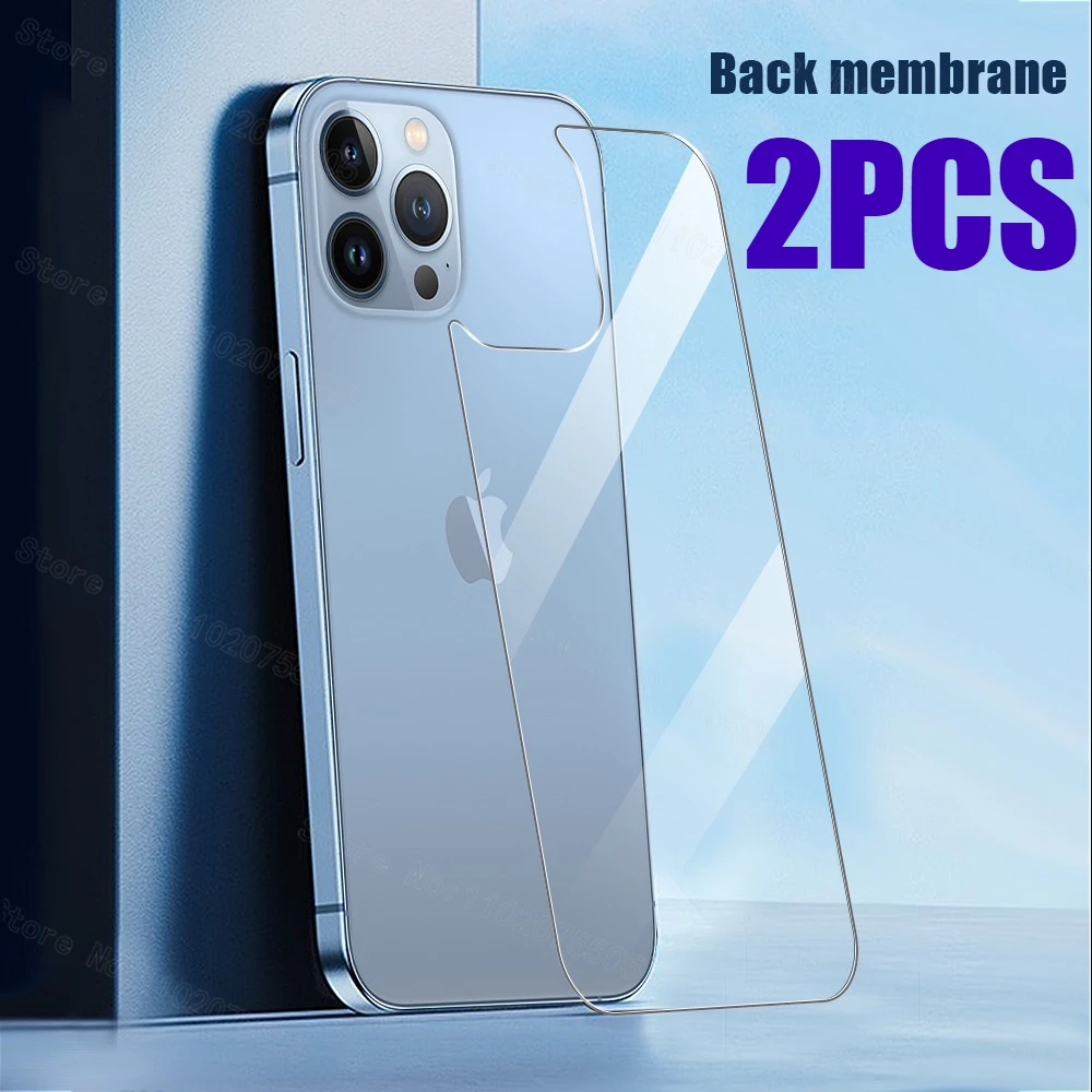 Vidrio templado trasero para iPhone 16E 16 15 14 13 12 11 Pro Max Protector de pantalla de vidrio para iPhone 17 Pro Msx 17 Air 17 Pro Glass
