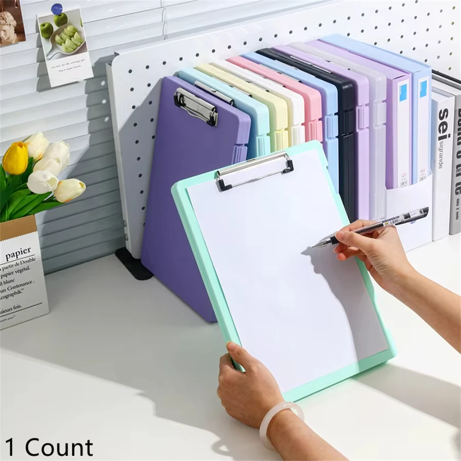 Carpeta de archivos multifuncional A4, organizador de papel de prueba de escritorio, tablero de documentos de oficina, caja de almacenamiento, tablero de escritura, oficina - imagen 4